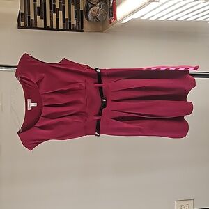 Speechless magenta cap sleeve dress